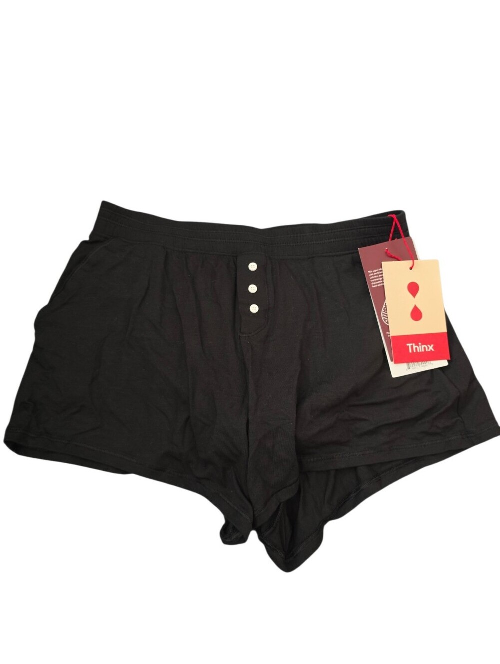 NWT Thinx Black Period Leak Proof Sleep Shorts Size S